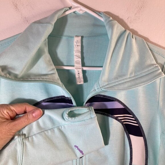 lululemon athletica Light Blue Jacket with Purple Accents - Picture 5 of 6